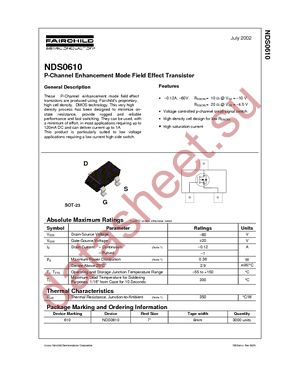 NDS0610 datasheet  